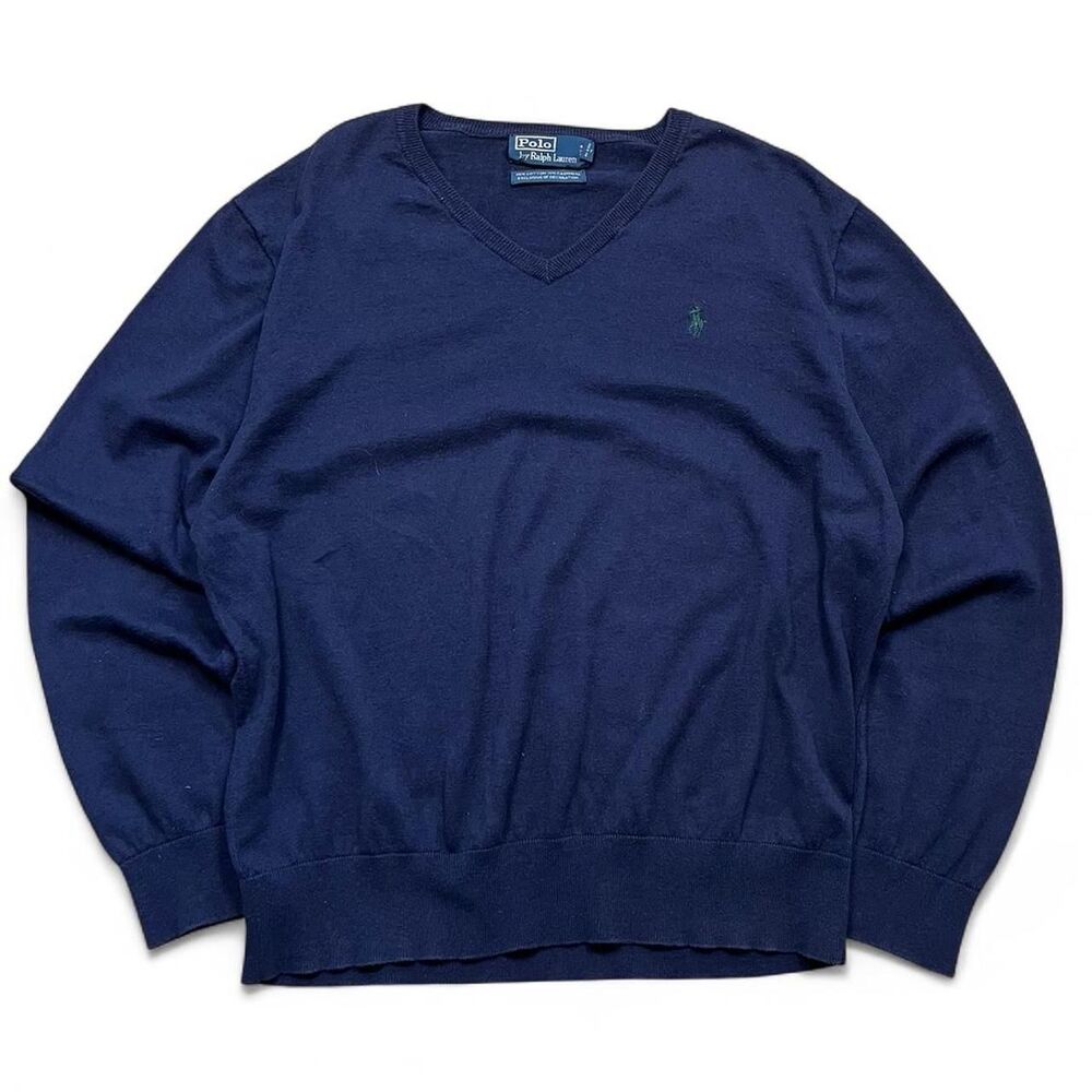 Polo-ralph-lauren Men's Navy and Blue Jumper